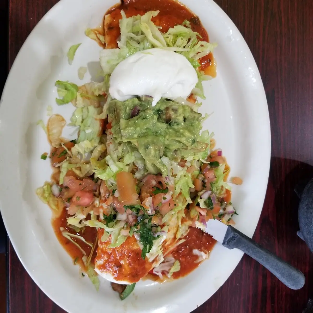 Shrimp Beef Chicken Burrito