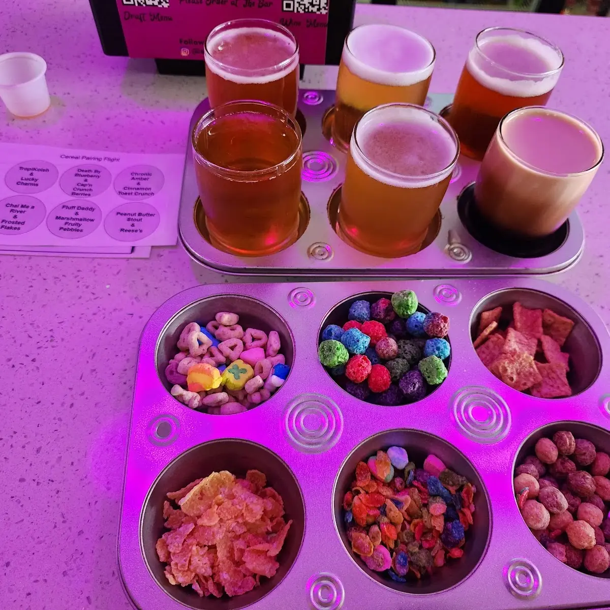 Breakfast Cereal Beer Flight