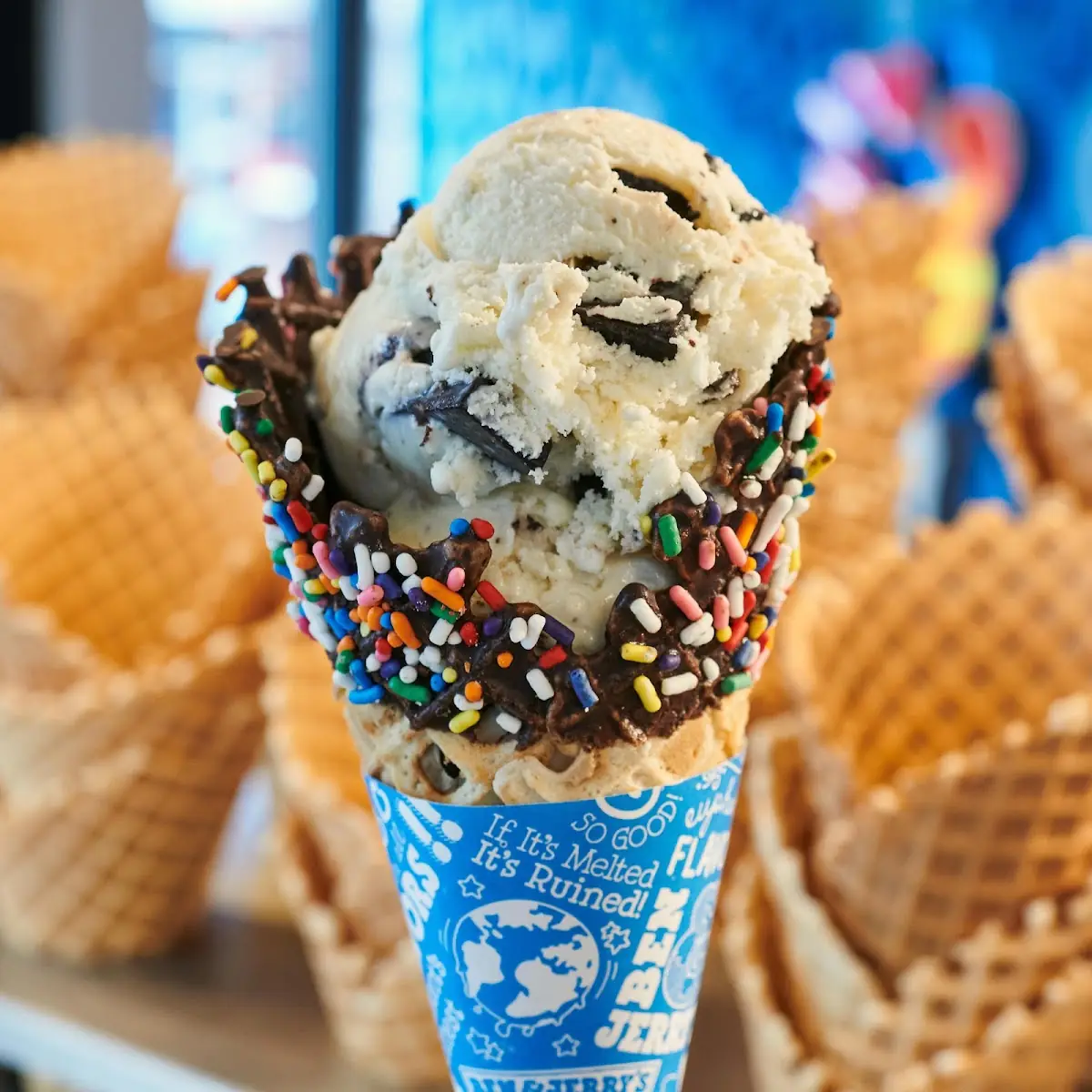 Waffle Cone Sundae