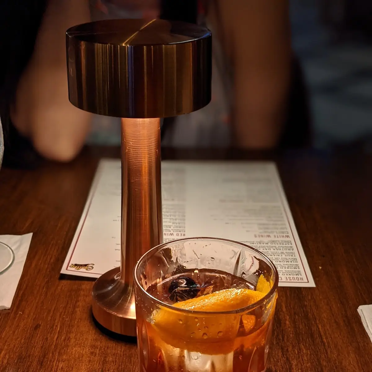 Smoked Rum Old Fashioned