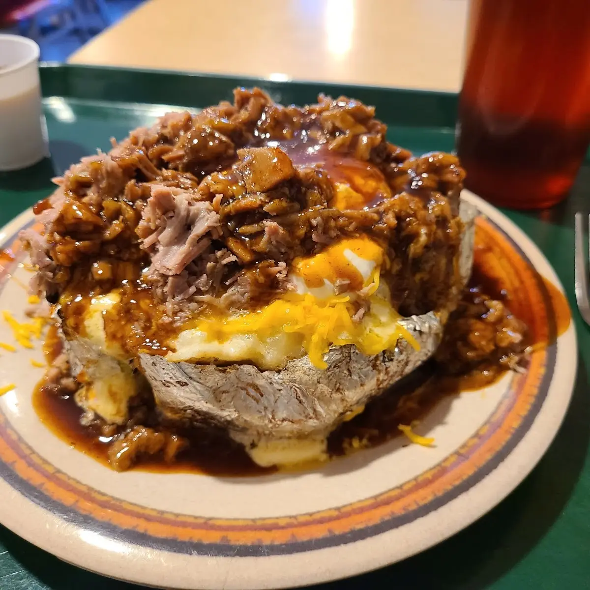 Brisket Stuffed Baked Potato