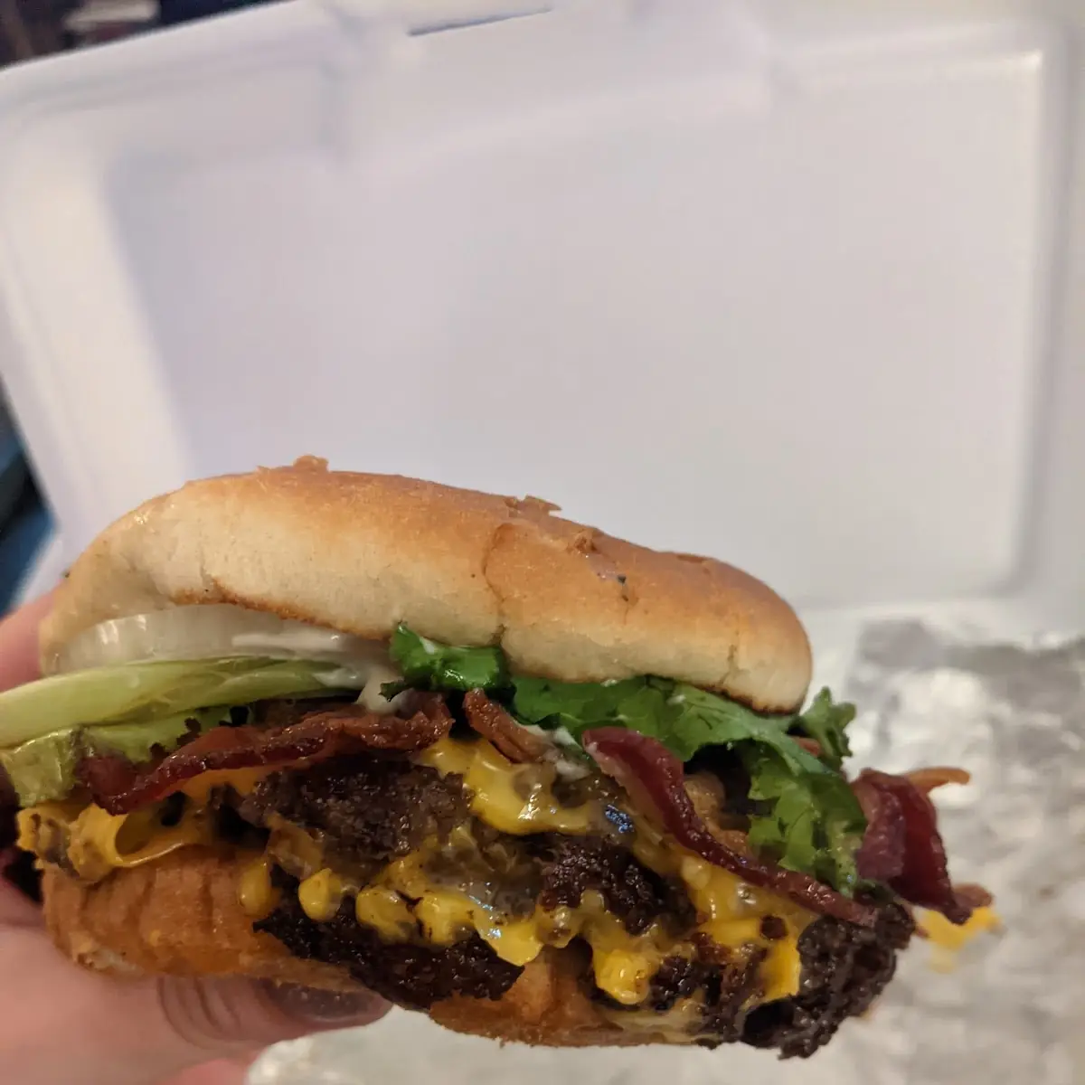 Deluxe Double Bacon Cheeseburger