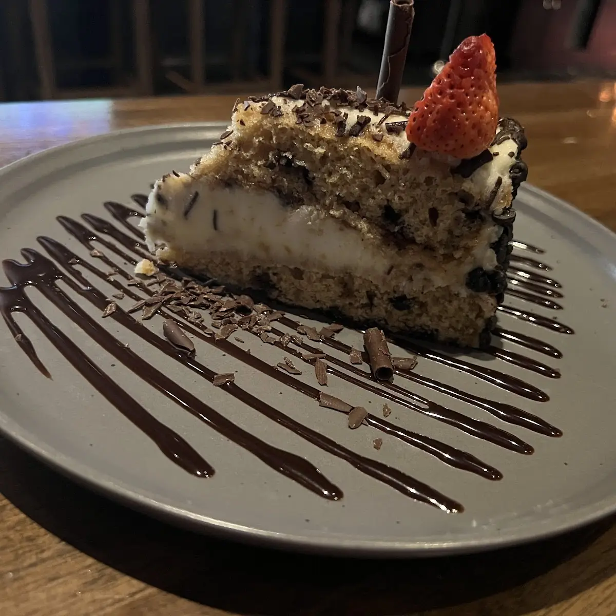 Chocolate Chip Cookie Cake Slice
