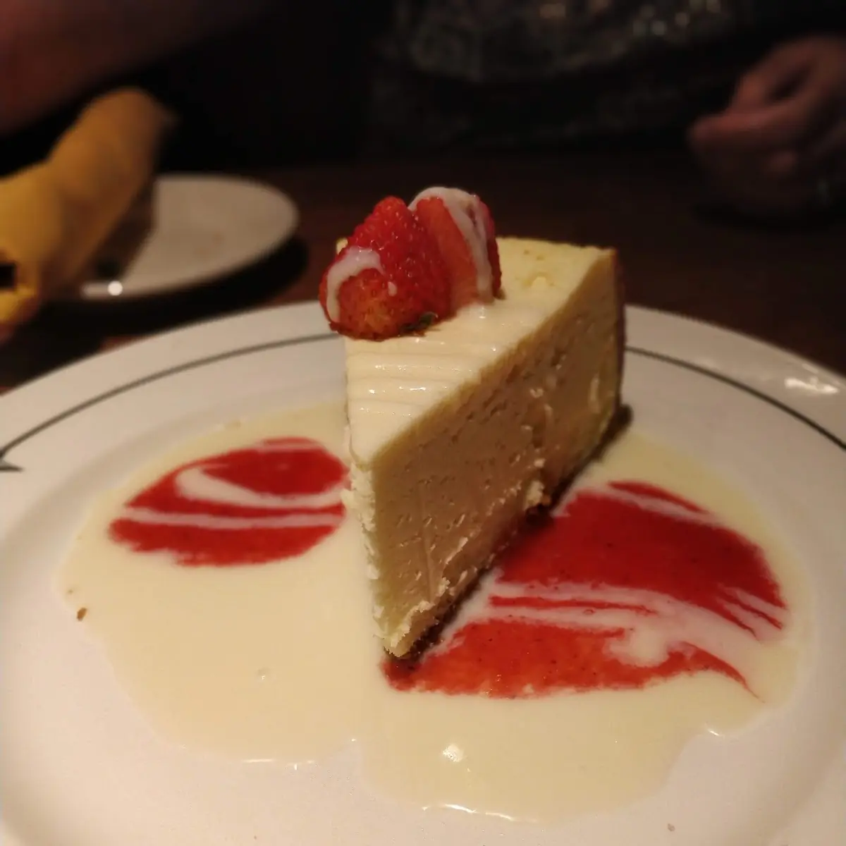 Cheesecake with Vanilla Ice Cream