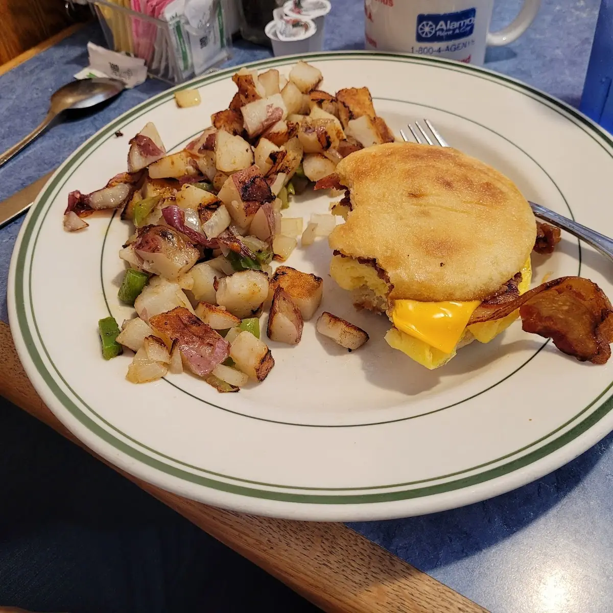 Eggs Benedict and Potatoes