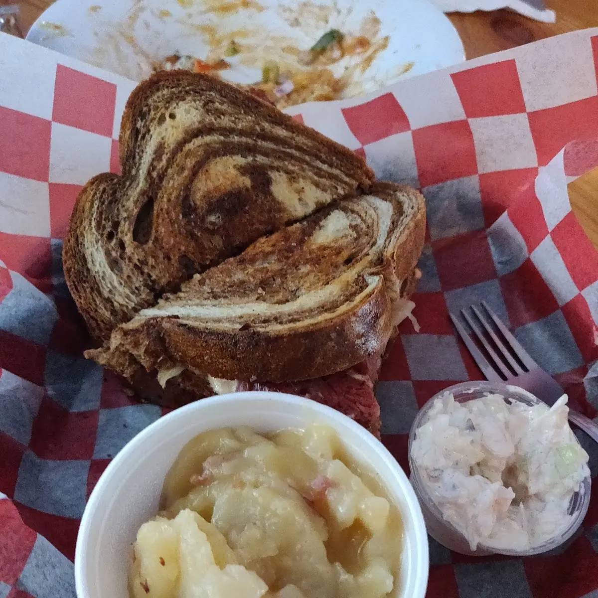 Ruben and German Potato Salad