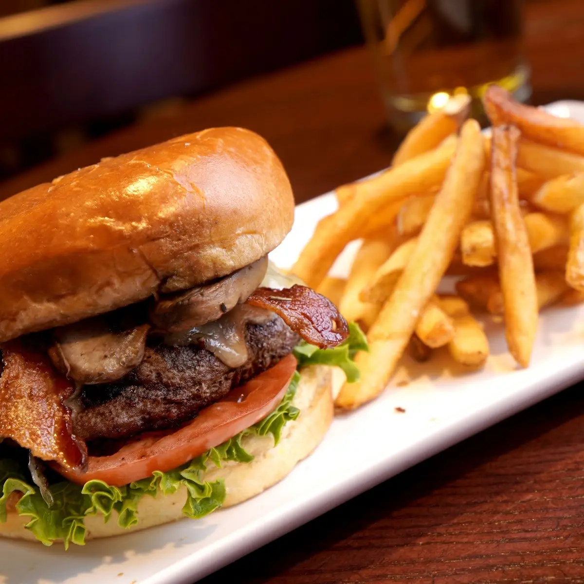 Crimson and Bleu Burger