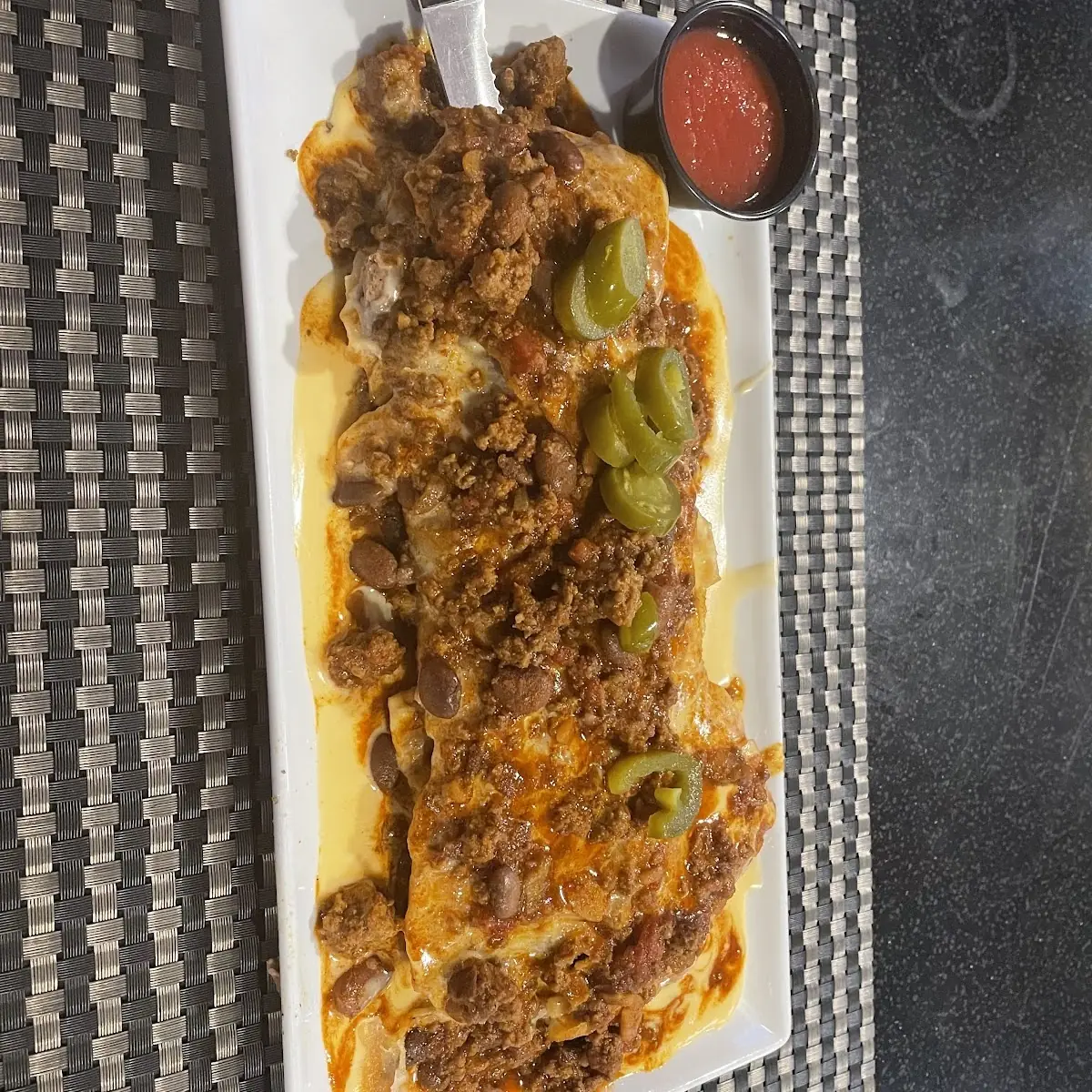 Super Chili Cheese Burrito
