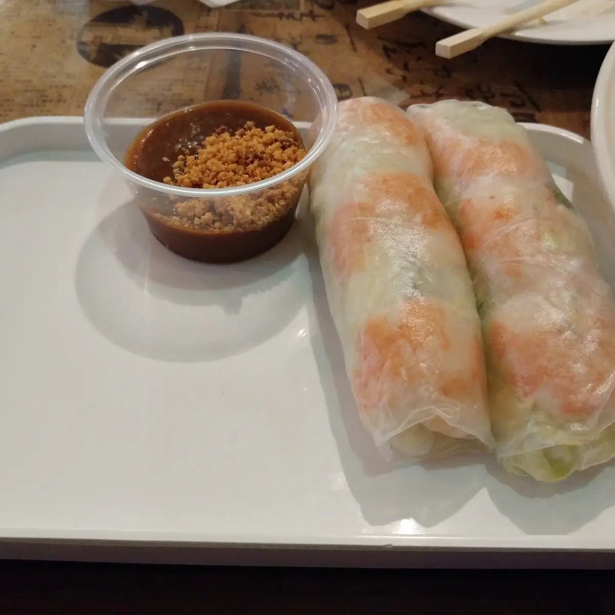 Rice Vermicelli and Egg Rolls
