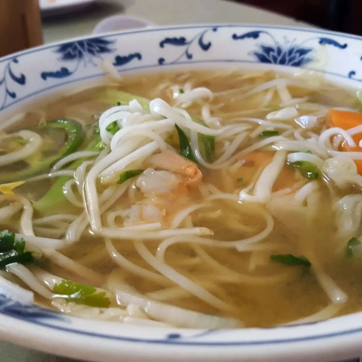 Wonton Vegetable Soup w Shrimp