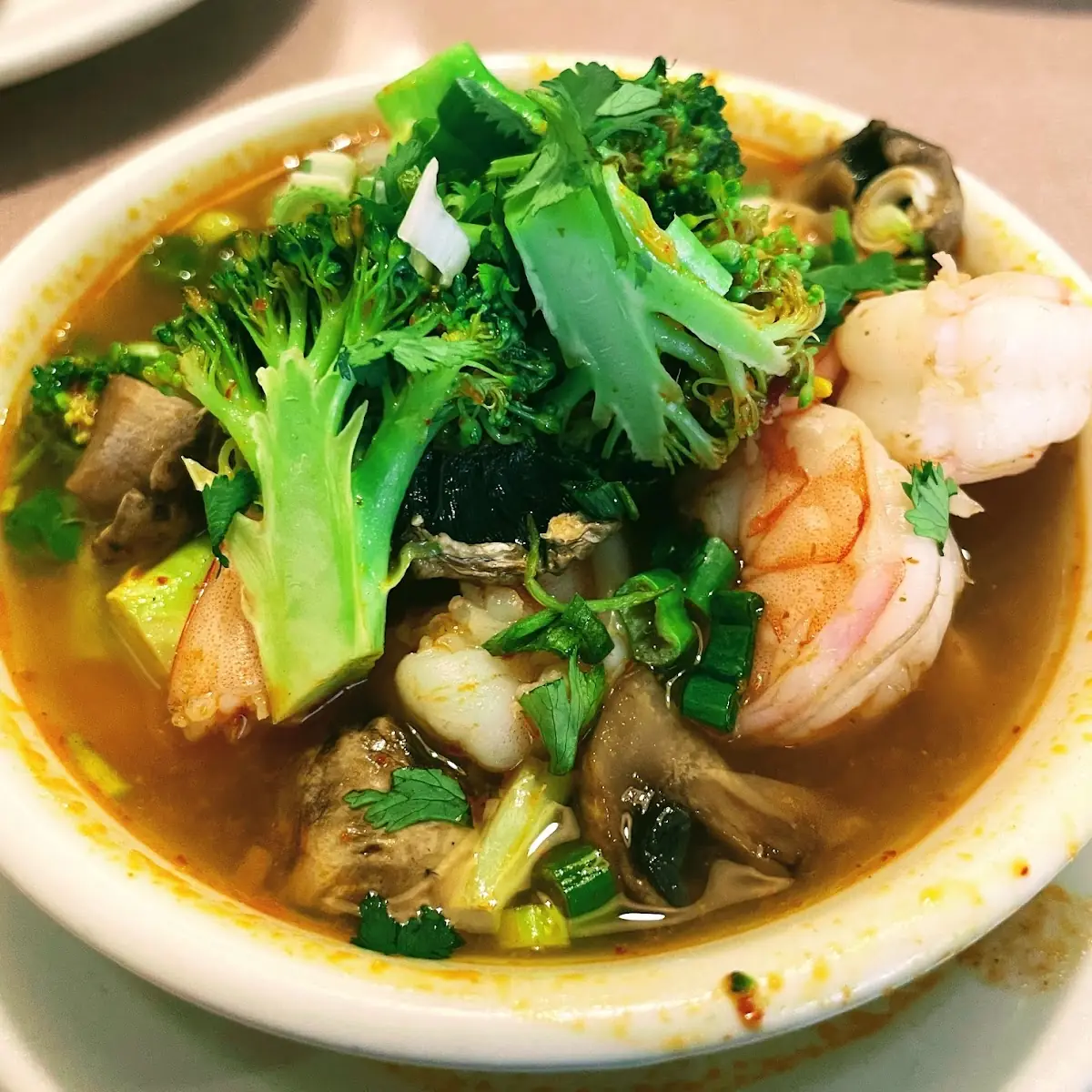 Tom Yum Soup with Shrimp
