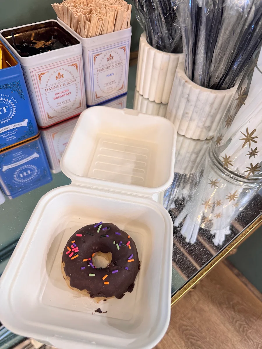 Vegan Chocolate Sprinkle Donuts