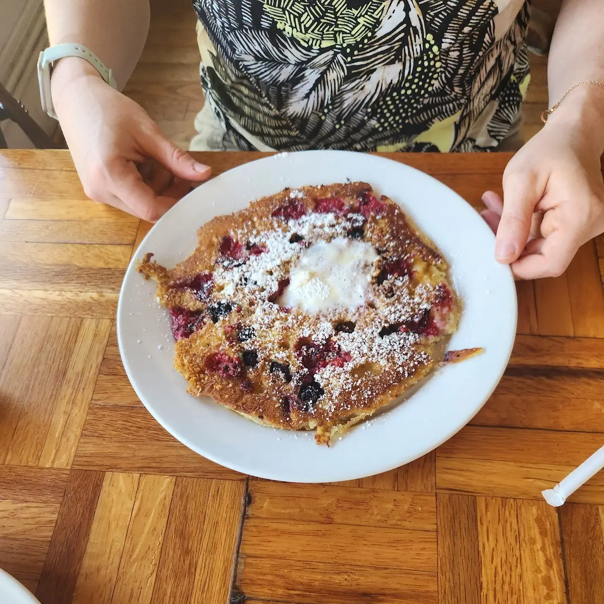 Blueberry Raspberry Crunch Pancake