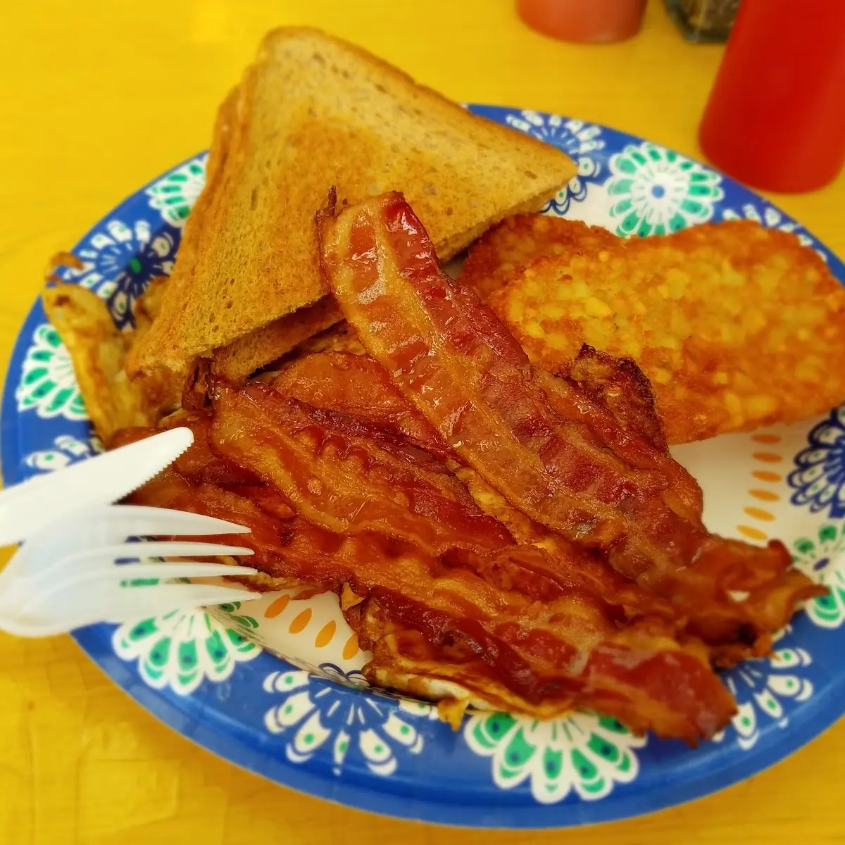 Bacon Eggs Toast Under 6 00