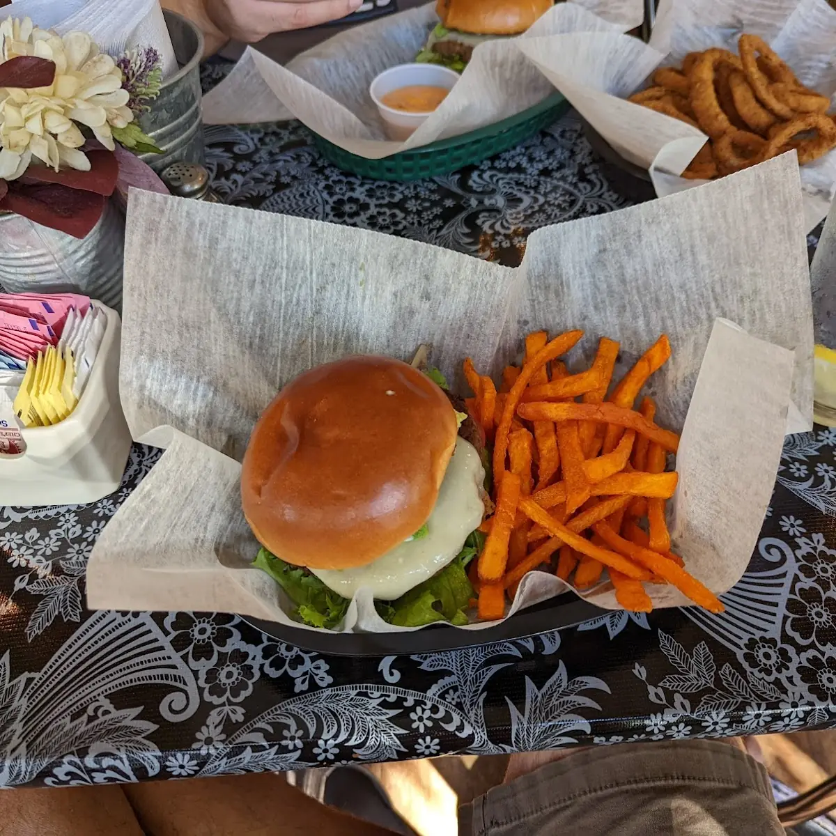 Impossible Burger and Fries