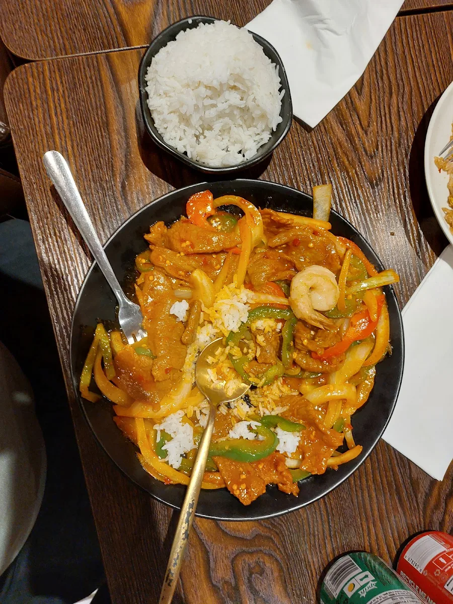 Beaf Bowl of Rice, Wok Cafe