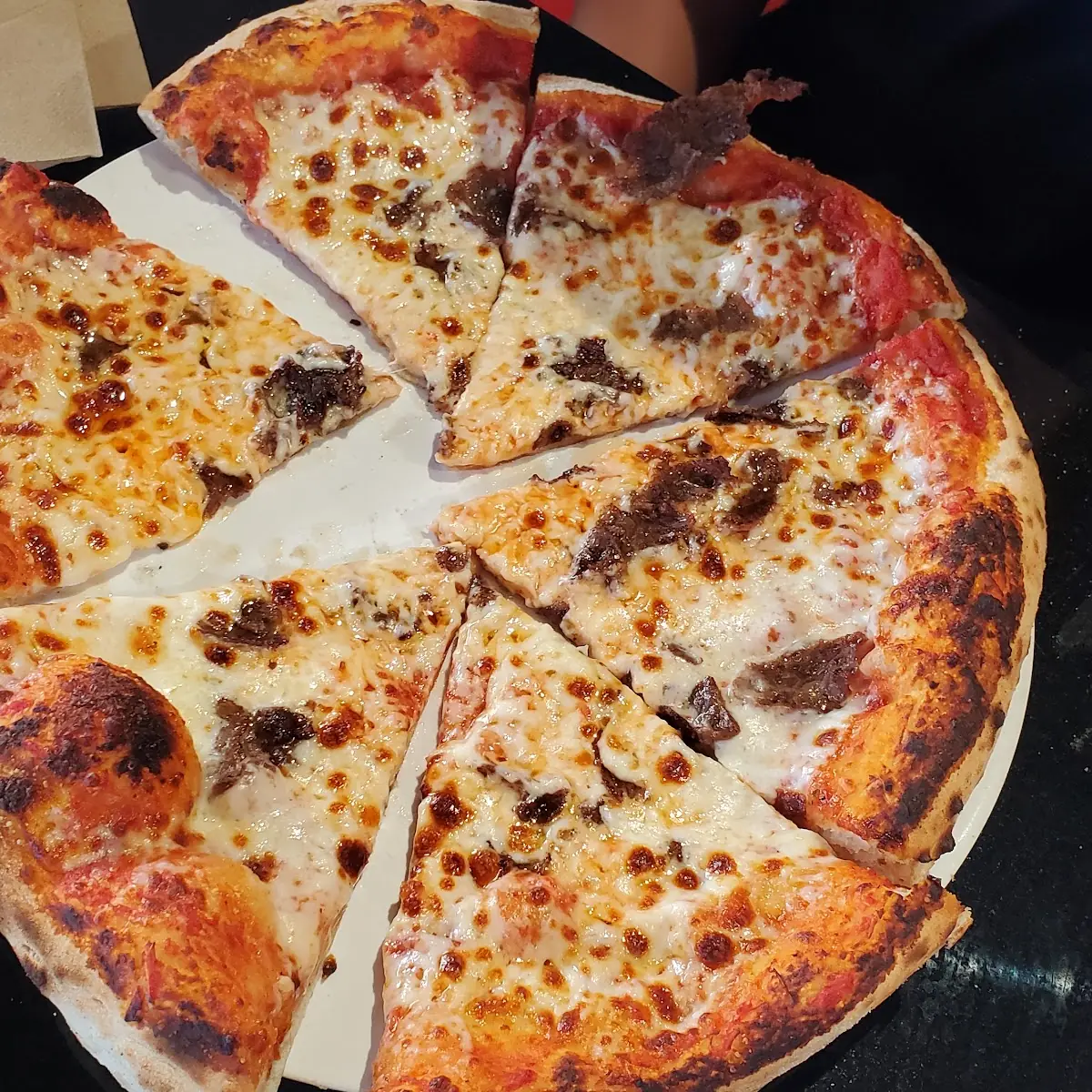Cheese Pizza with Steak