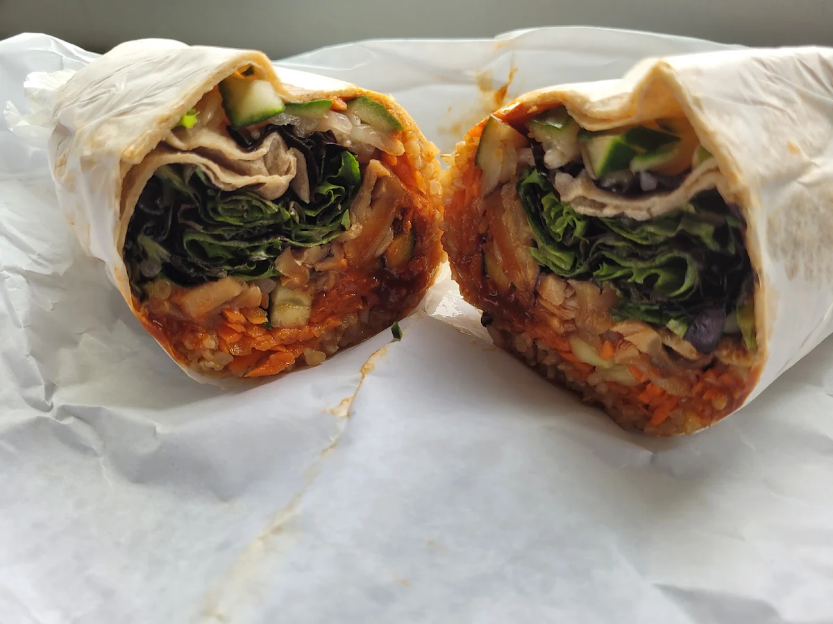 Carrot Ginger & Hummus Wrap