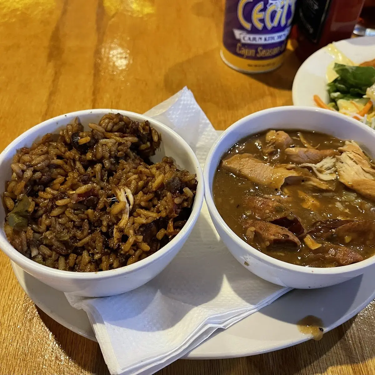 Gumbo and Garden Salad
