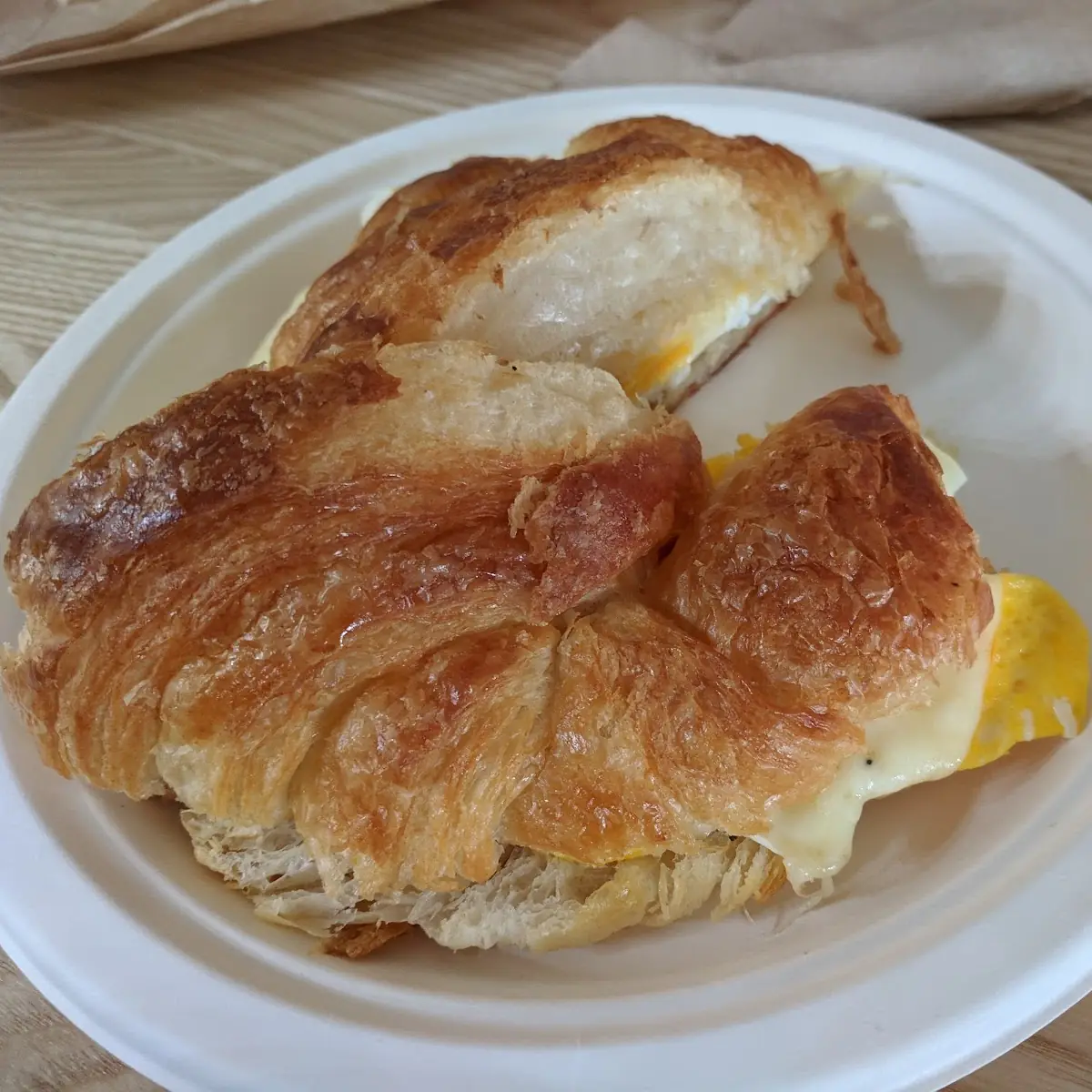 Breakfast Sandwich on Croissant