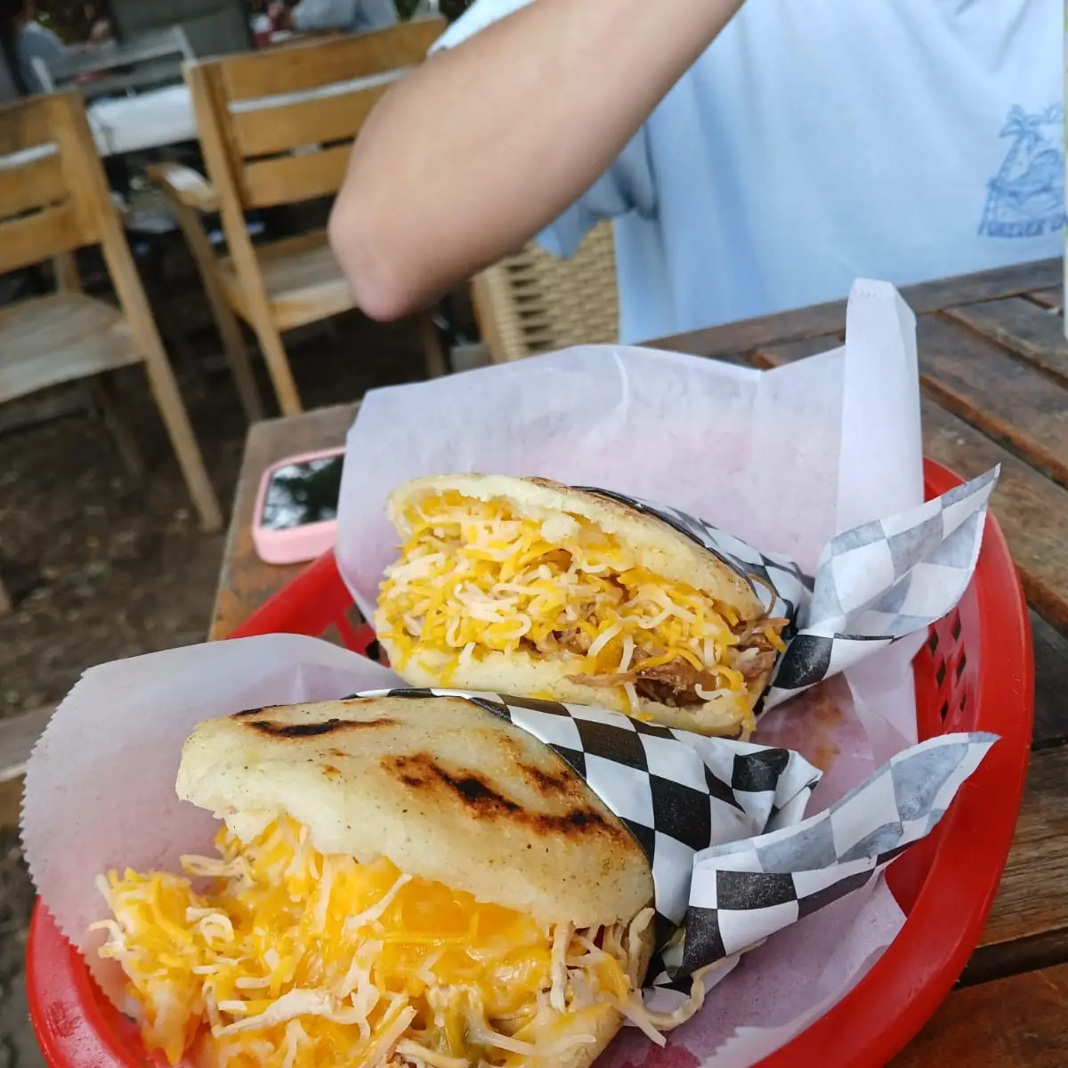 Shredded Cheese Arepas