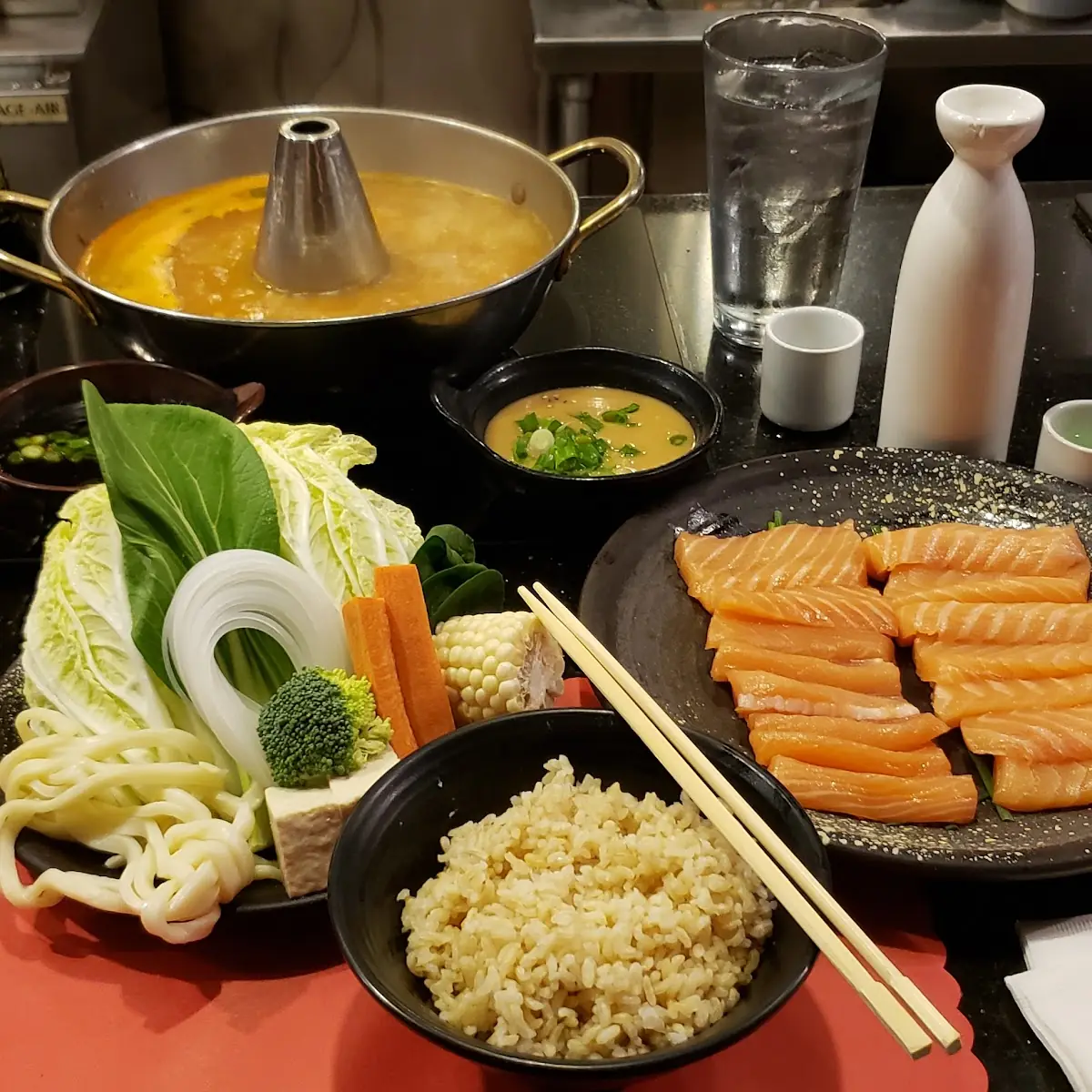Salmon Protein with Spicy Miso Broth
