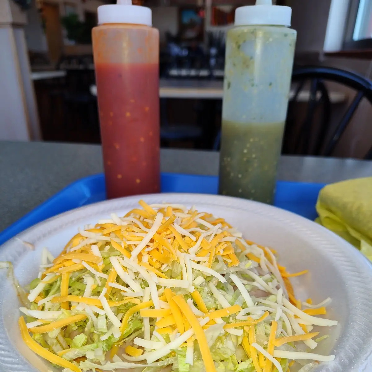 Beef Taco Bean Tostada