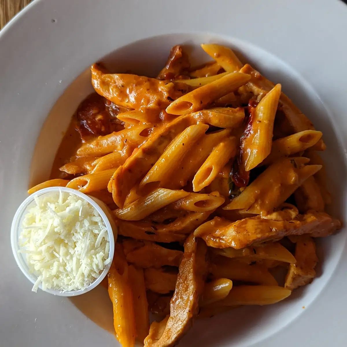 Penne Vodka with Grilled Chicken