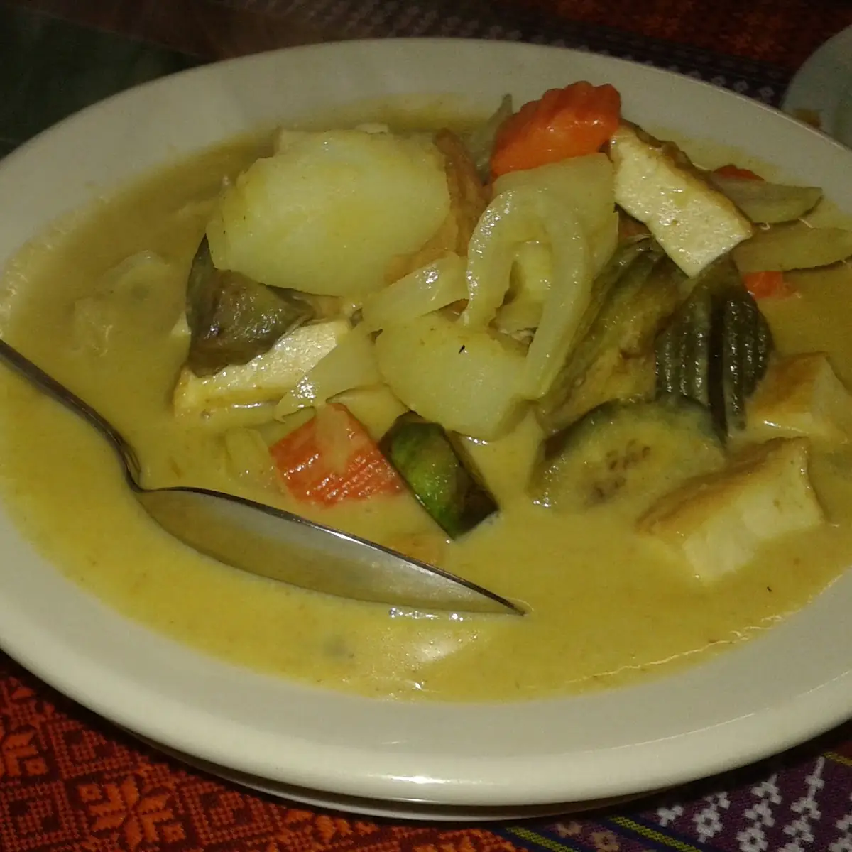 Yellow Curry with Eggplant
