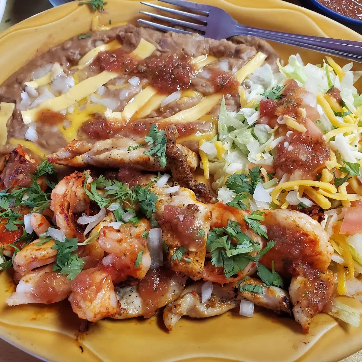 Grilled Shrimp and Grilled Chicken