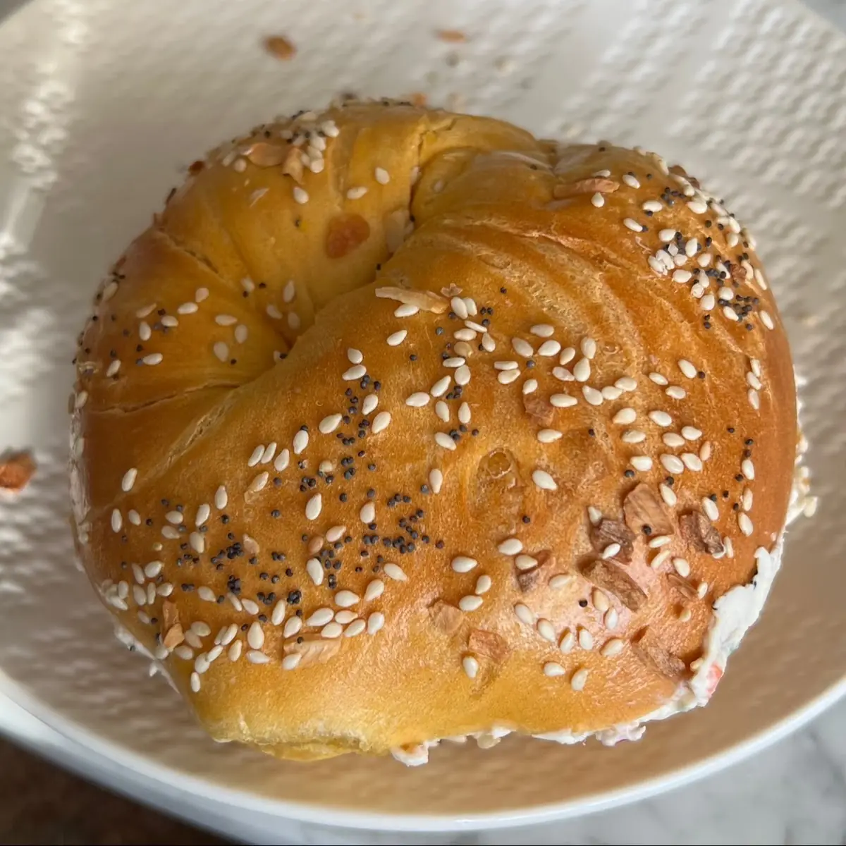 Everything Bagel with Scallion Cream Cheese