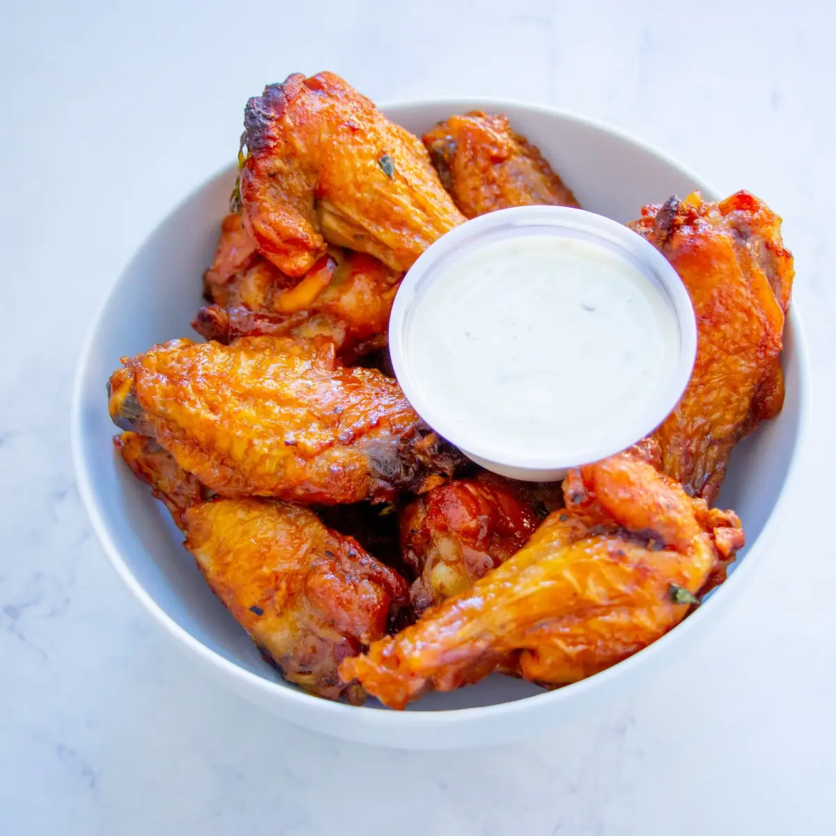 Keto Herb-Rubbed Chicken Wings with Blue Cheese