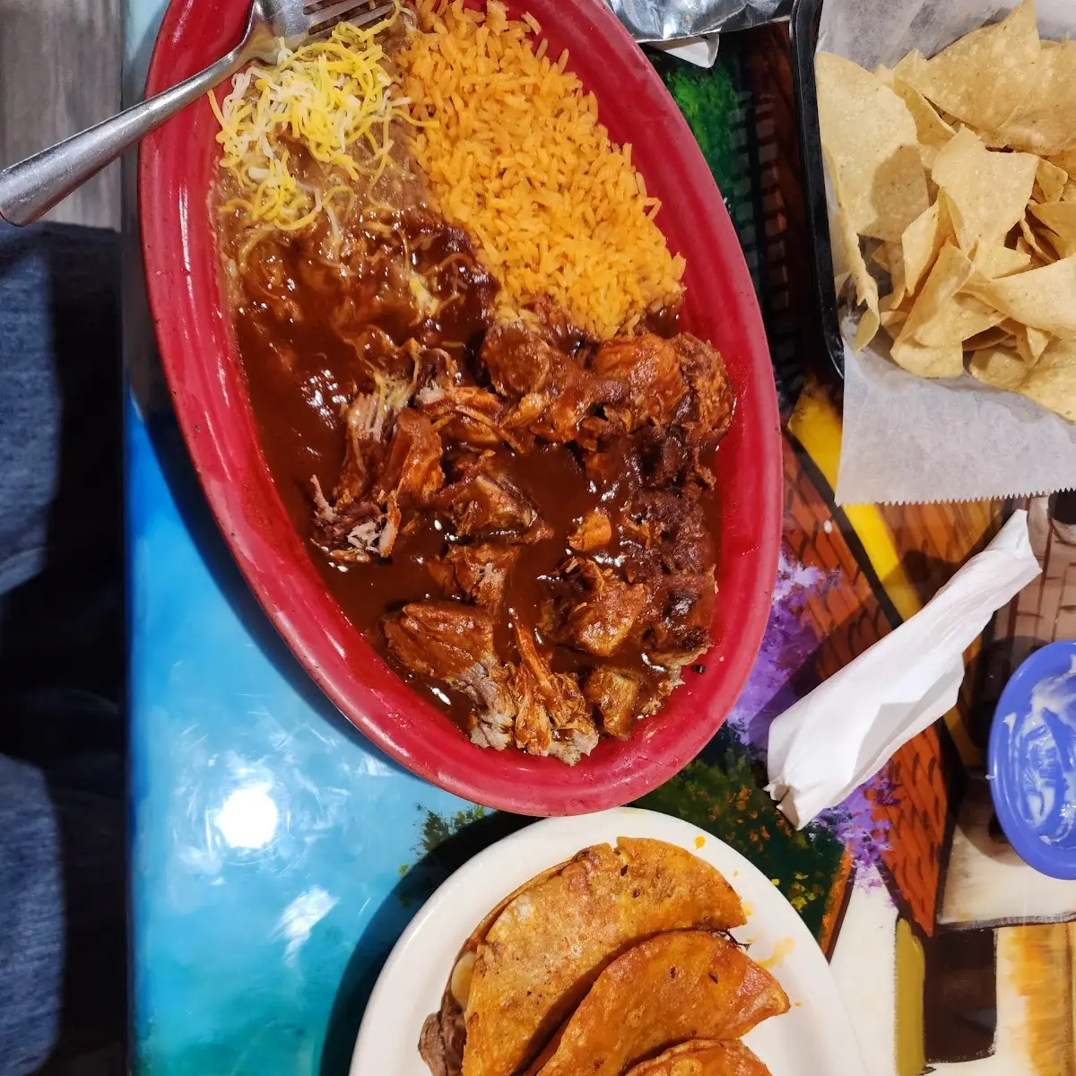 Chile Colorado Birriaqueso Tacos