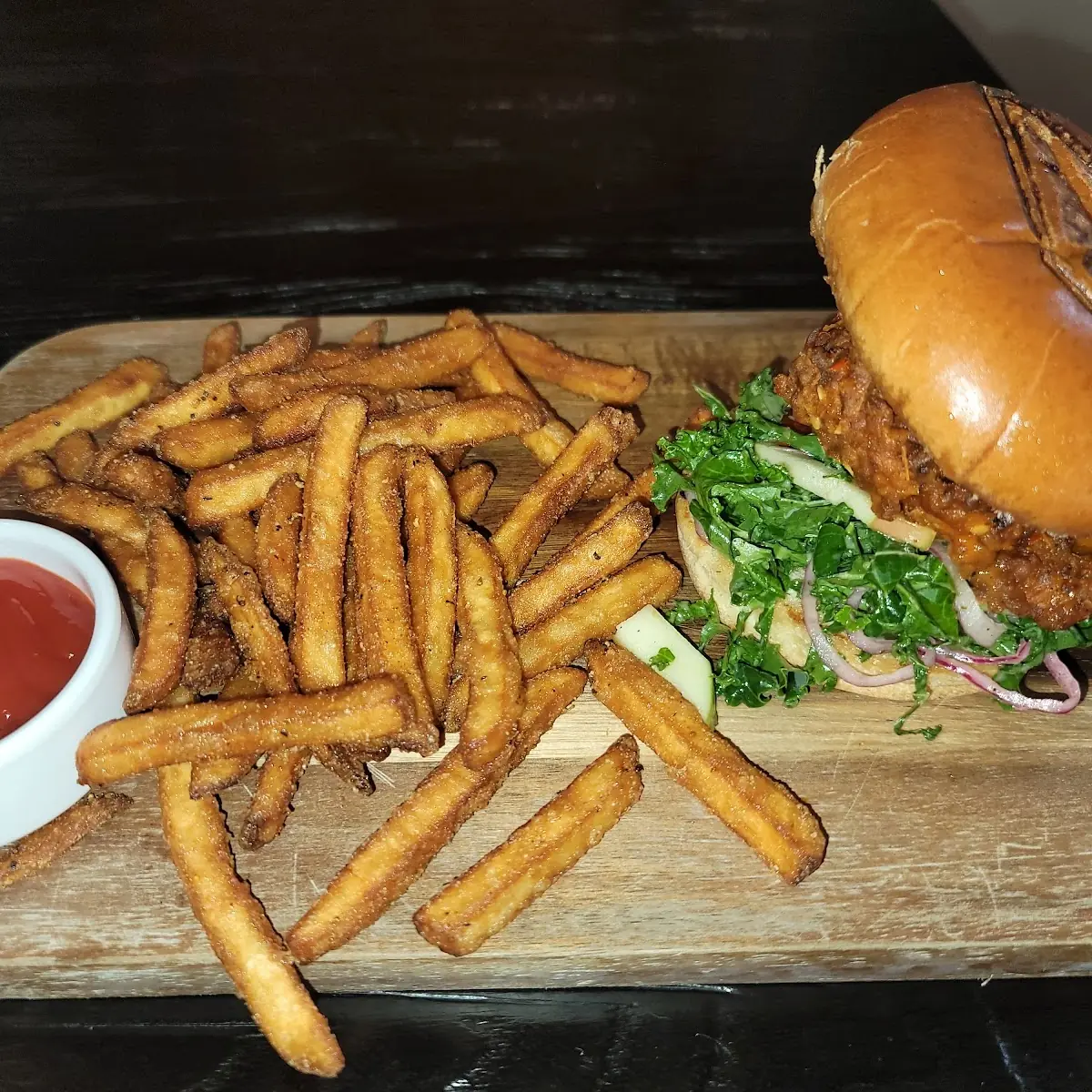Spicy Chicken Sandwich and Fries