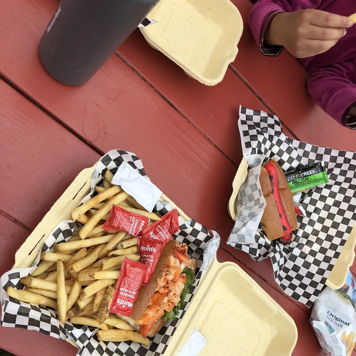 Lobster Roll and Fries