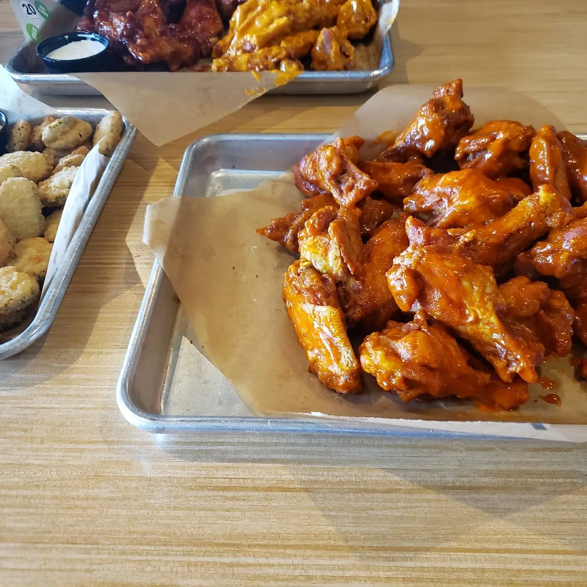 Honey BBQ Wings and Fries