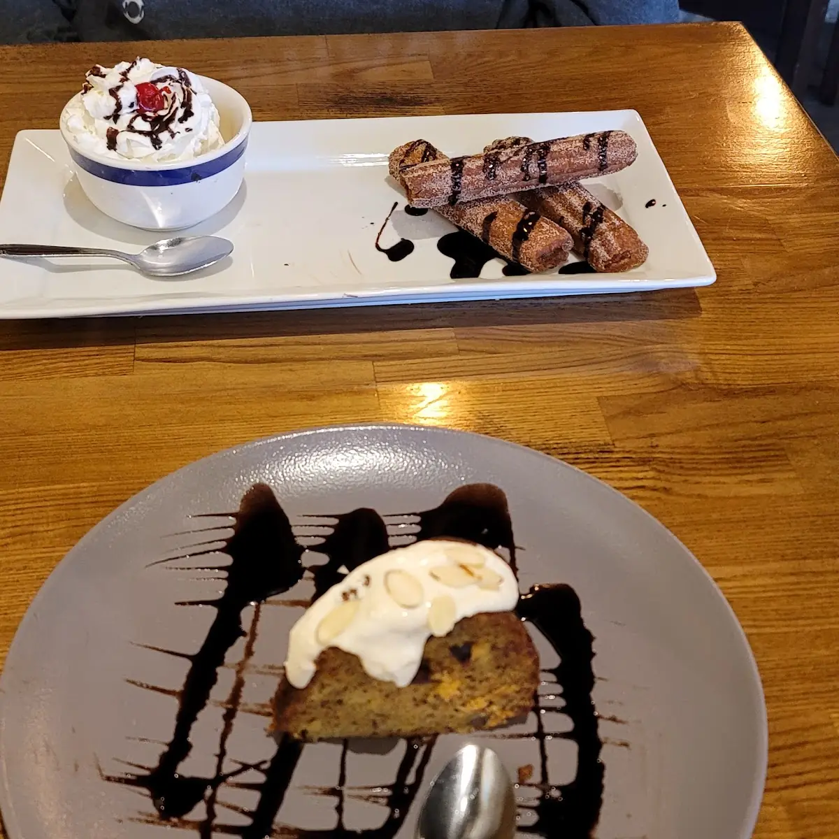 Churros and Carrot Cake