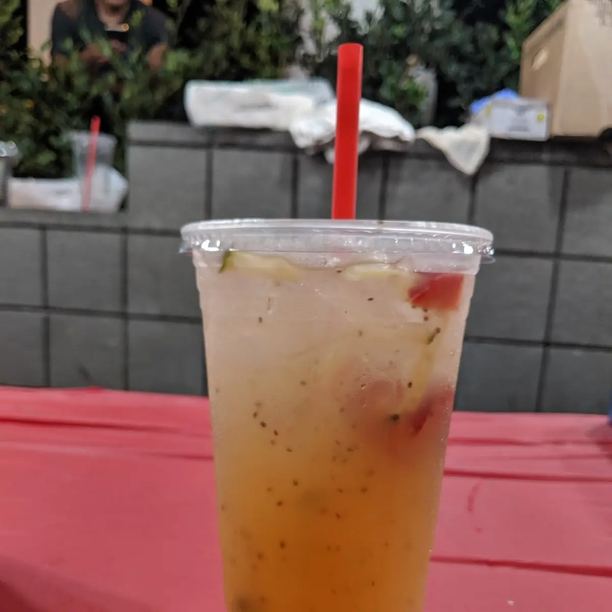 Agua Fresca Strawberry and Lime