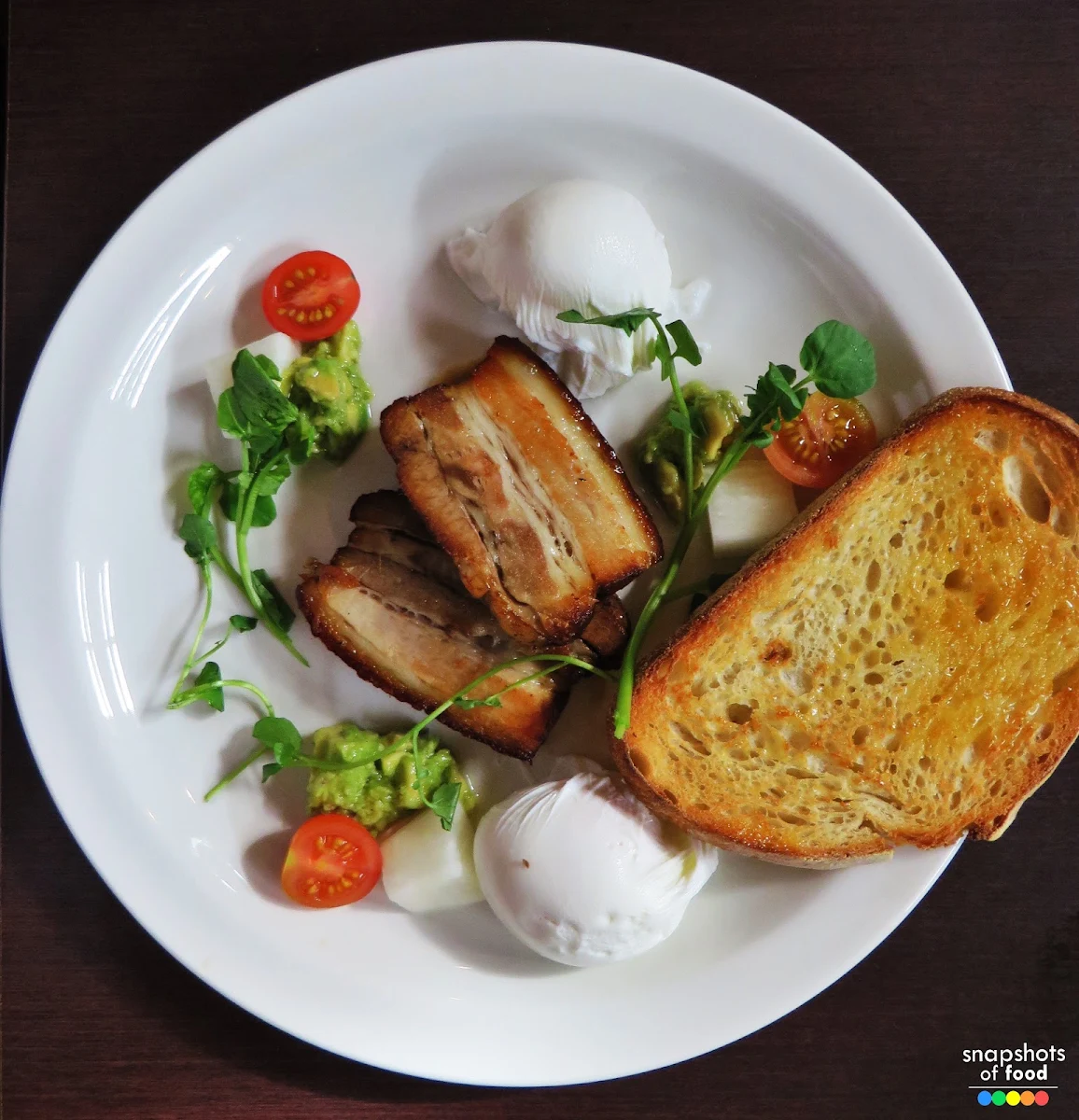 Confit Pork Belly, Le Monde Cafe