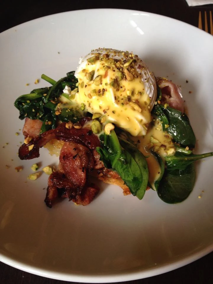 Truffled Poached Eggs, Le Monde Cafe
