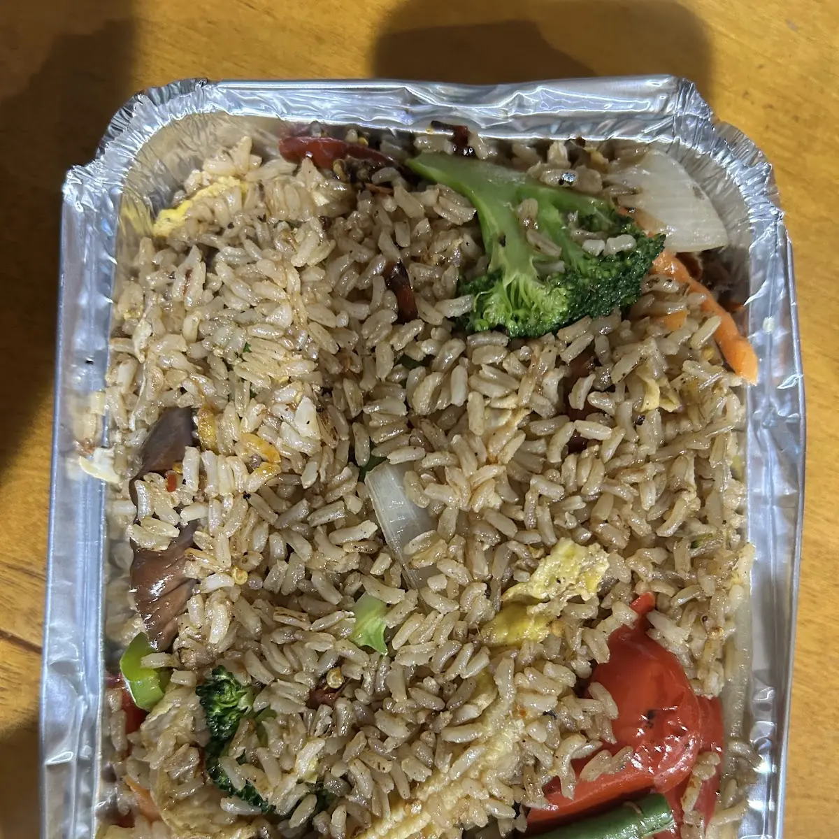 Basil Fried Rice with No Egg