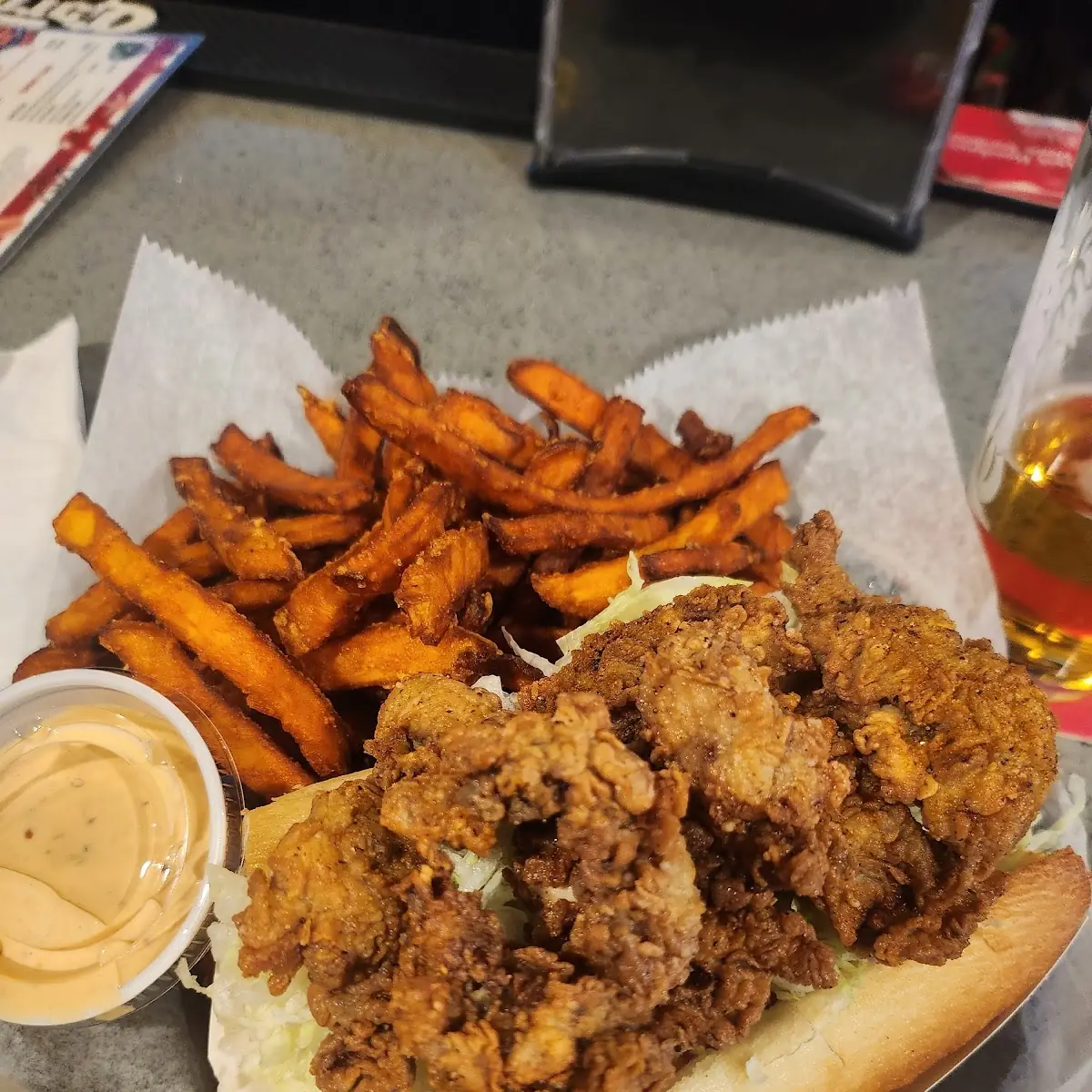 Fried Oyster Basket 10