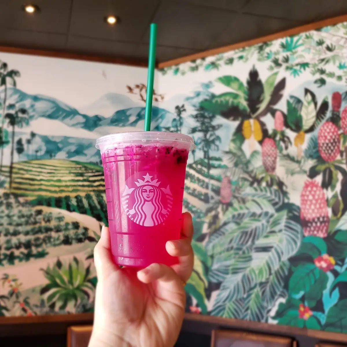 Mango Dragon Fruit Refresher with Lemonade
