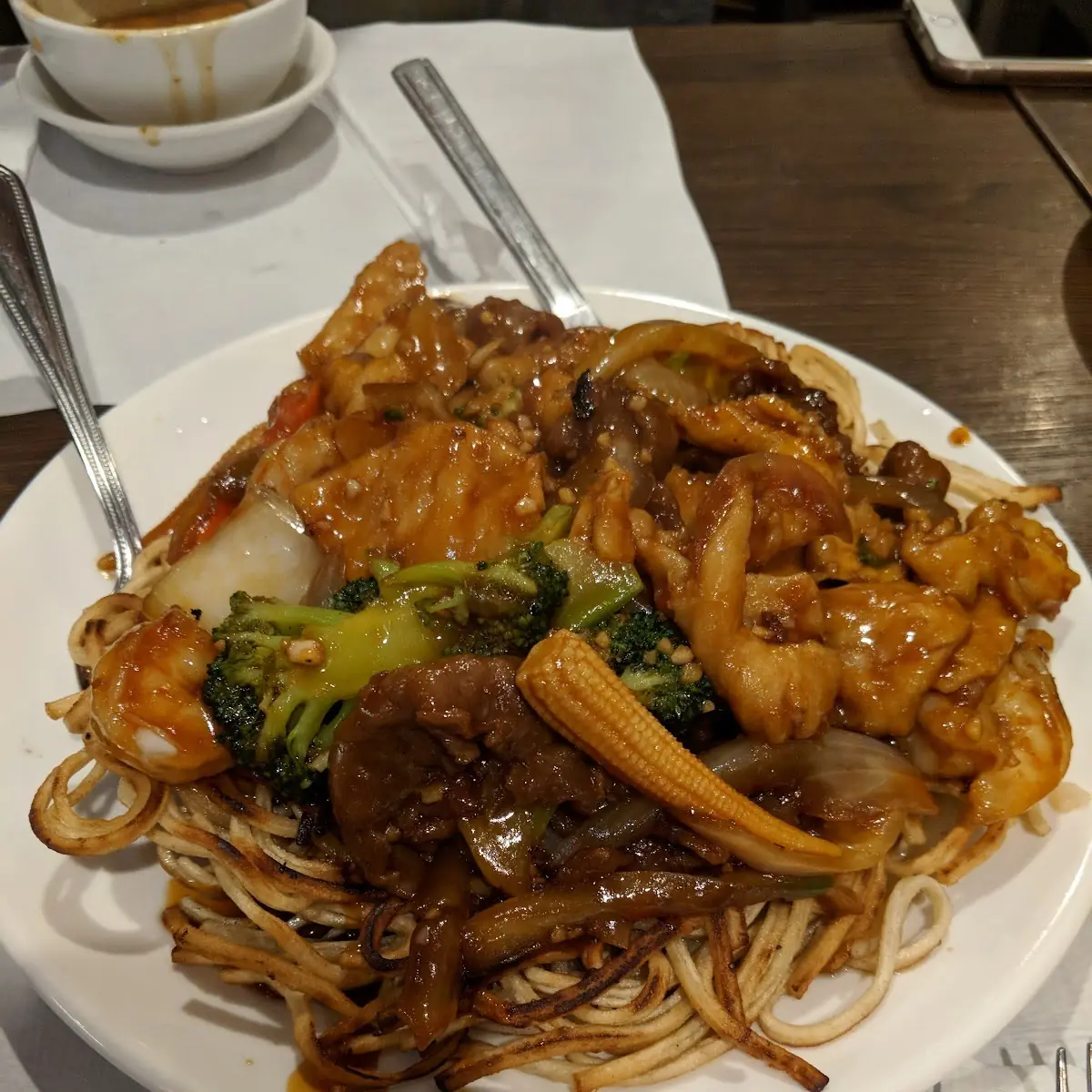 Pan Fried Noodles w Chicken