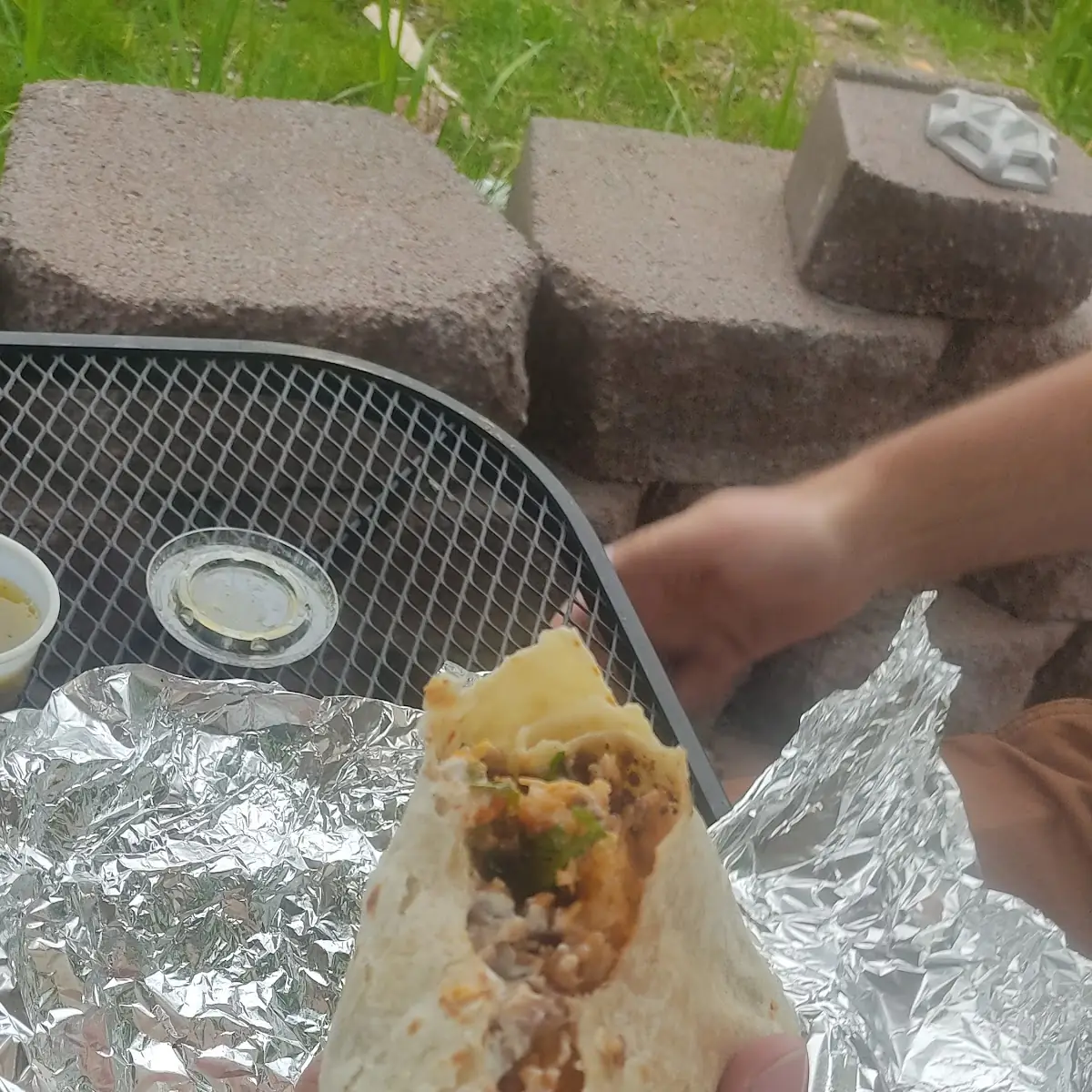 Steak Chicken Burrito