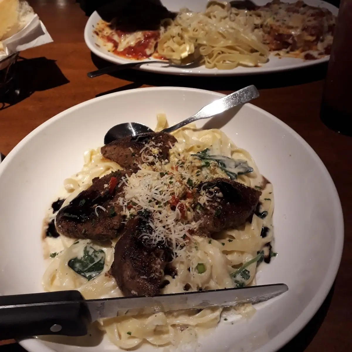 Steak Gorgonzola Alfredo