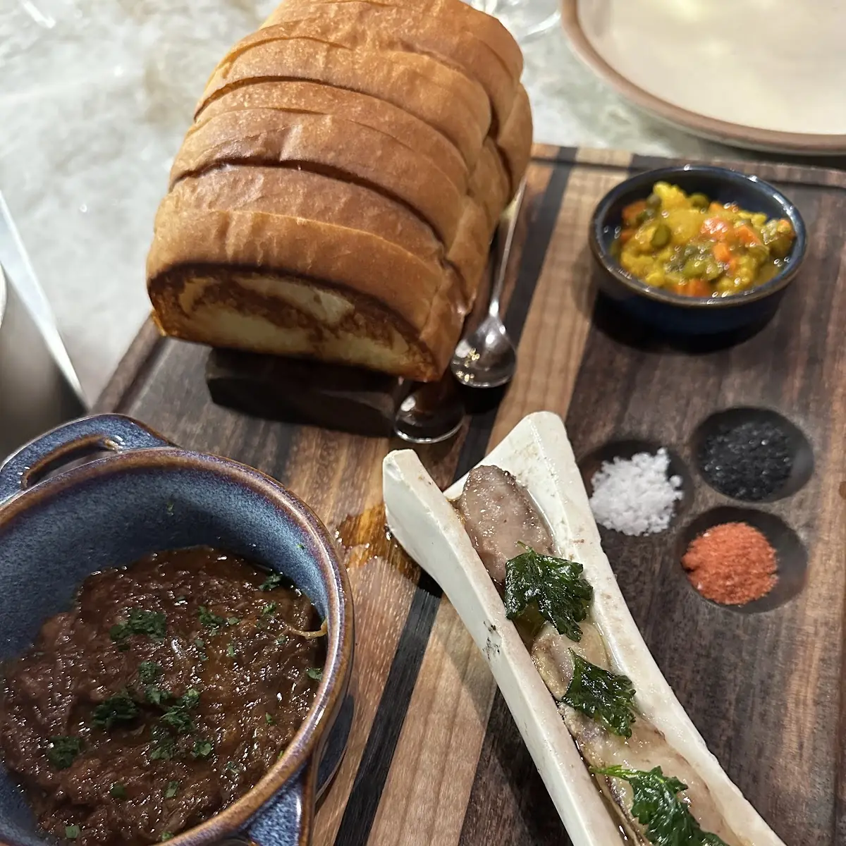 Roasted Bone Marrow with Toast