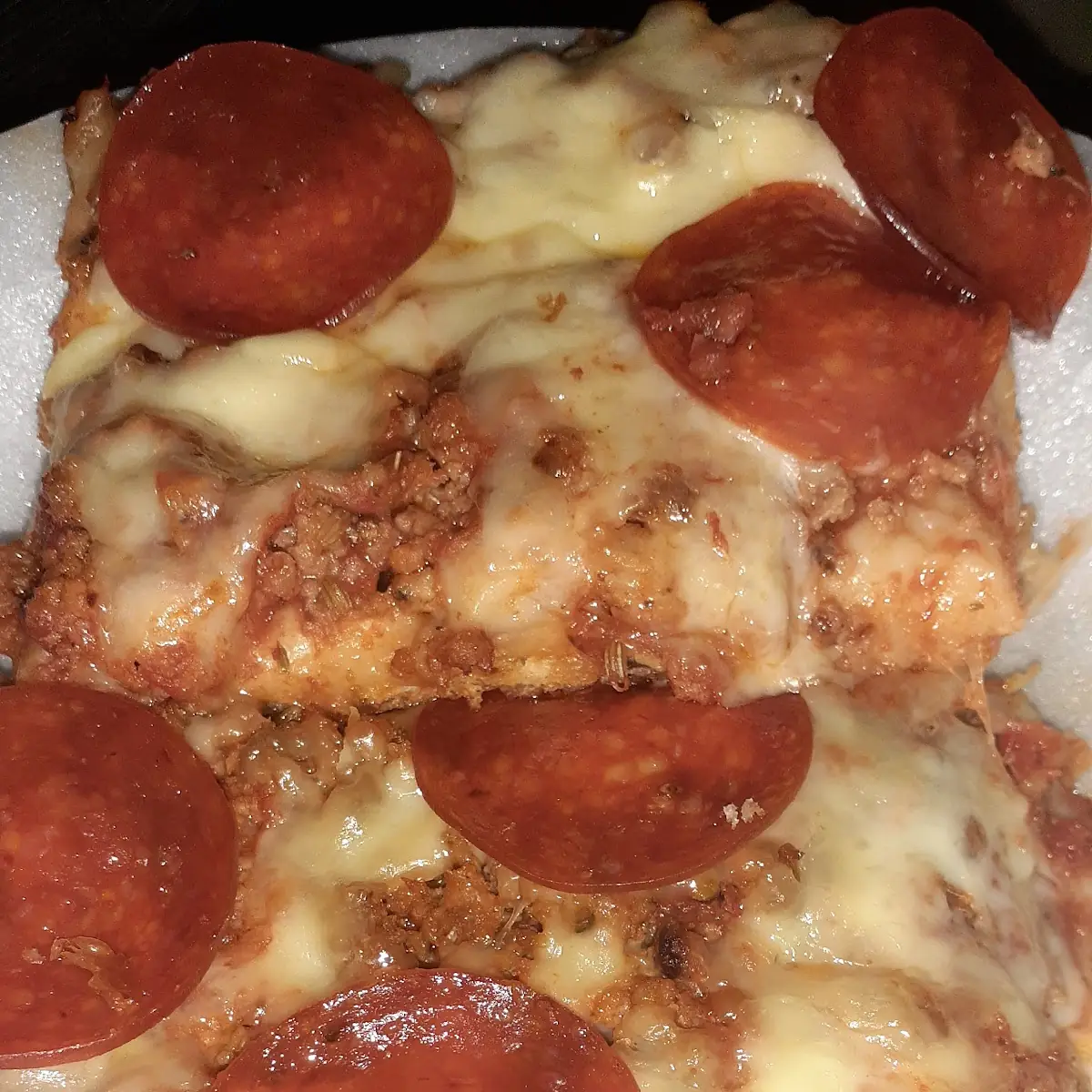 Pepperoni and Sausage Pizza