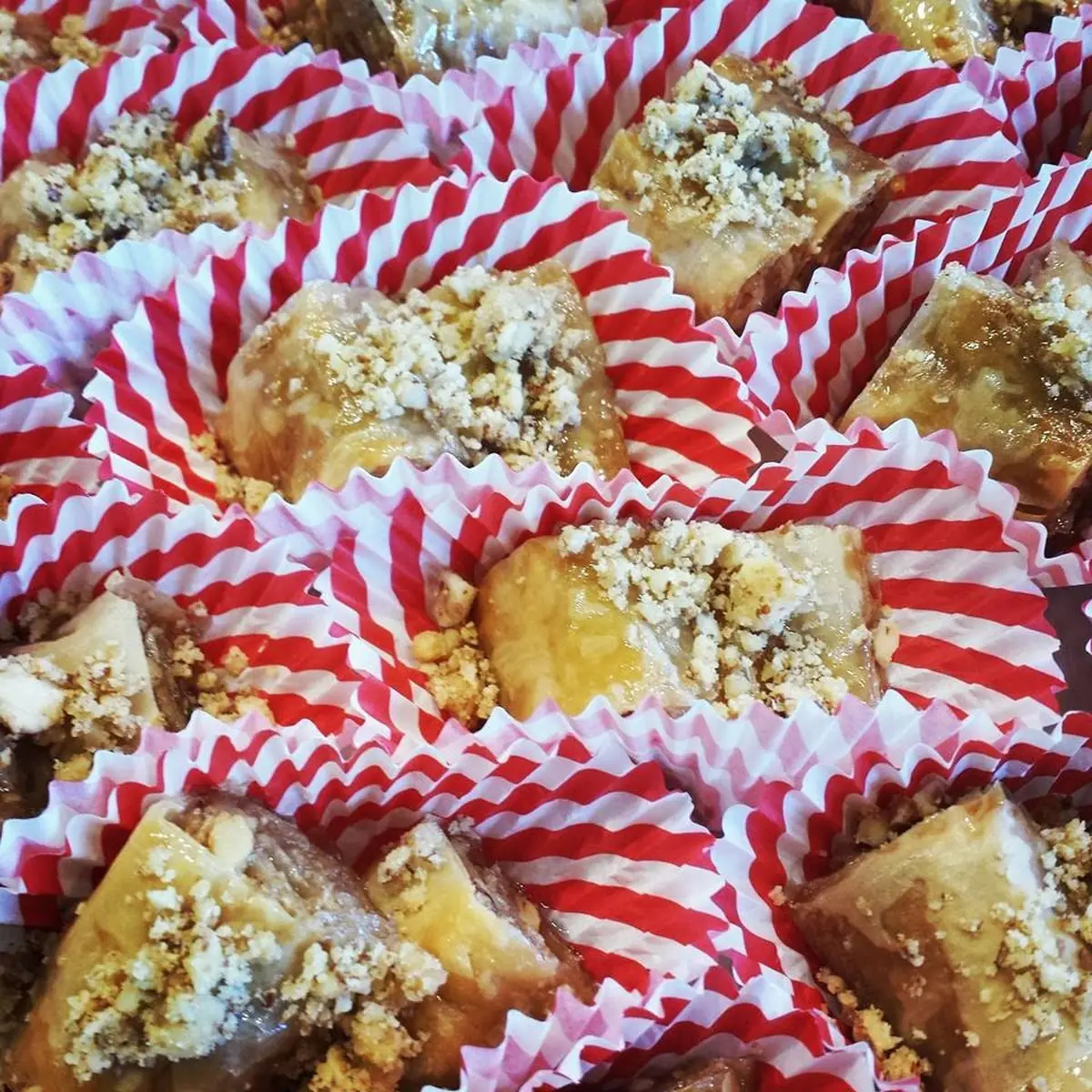 Homemade Baklava Bites