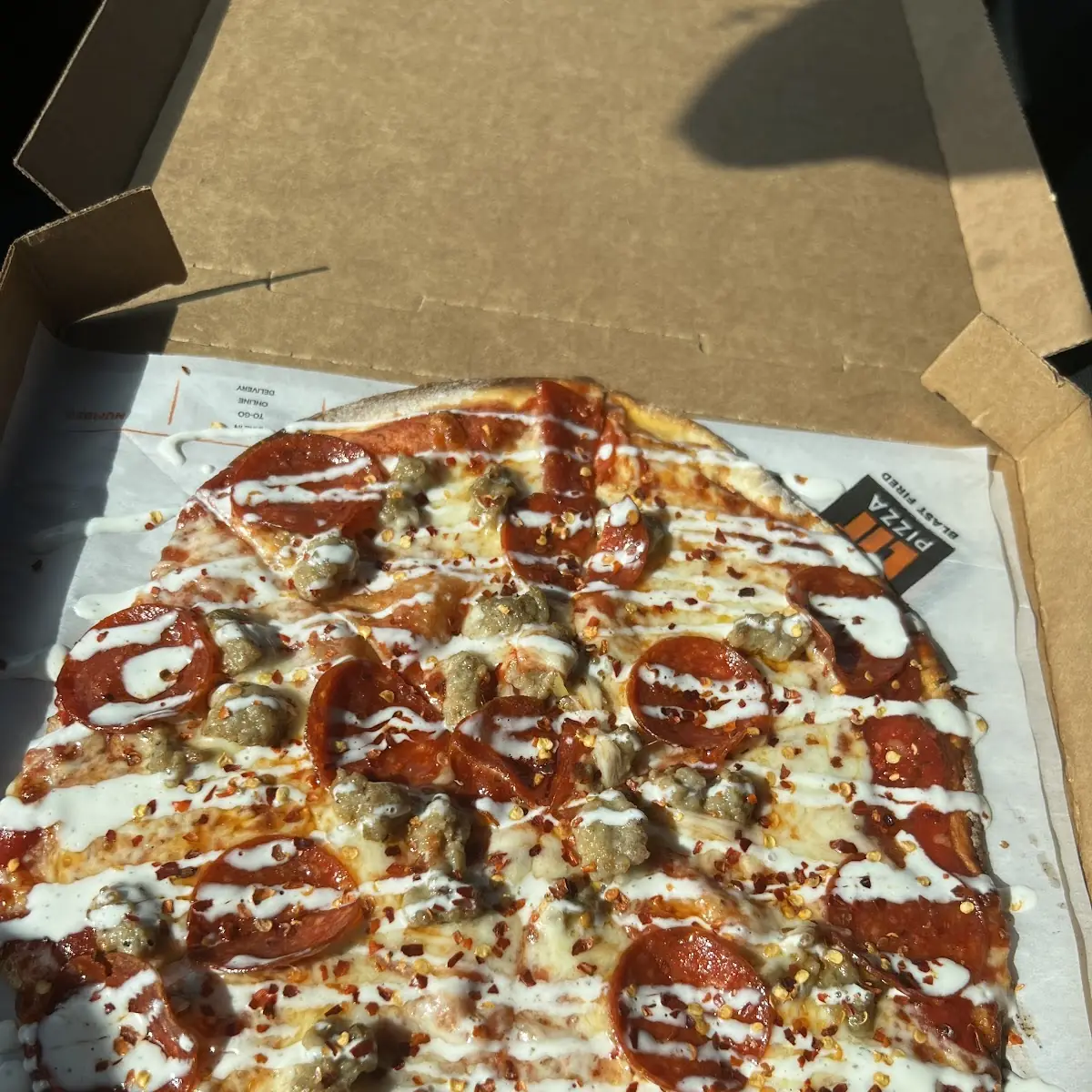 Pepperoni and Sausage Pizza